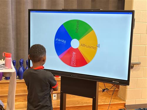 Sorting wheel at Esperanza Global Academy